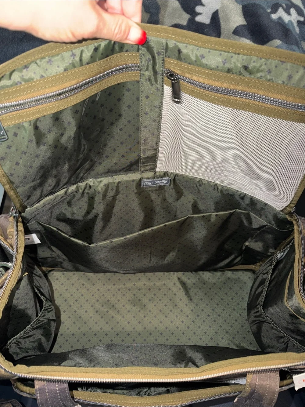 lug Trolley Duffel - Camo Olive NWT